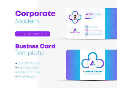 Corporate and Modern Business Card Template branding design business card business card deisgn business logo card deisgn card template company design company logo corporate design corporate template creative design template gift card logo design logo design branding new card new design