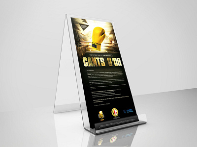 Golden Gloves Invitation branding design graphic design