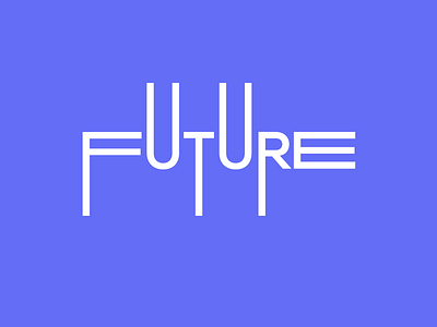 Future creative graphic design typography