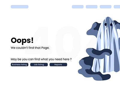 404 Page UI 404 page dailyui8 ui