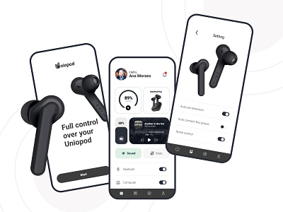 Earphone App app design earphone graphic design ui ux