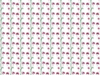 pink flowers, purple flowers watercolor seamless pattern wrapping paper