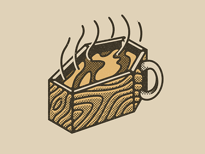 Coffin break coffee coffee break coffee mug coffin death digital halftone hot illustration illustrator pattern texture vector wacom wood