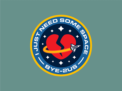 Space patches for failed missions astronaut breakdown design digital illustration illustrator love mission mission failed patch design patches sad space space mission spaceship stars vector wacom