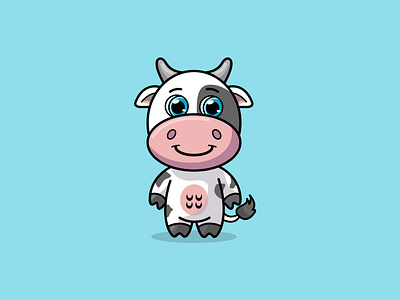 character mascot logo COW