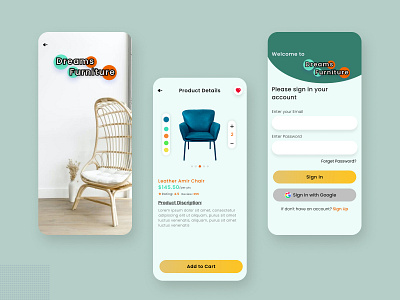 Furniture App Design android app design furniture app design ios app mobile app ui ui design uiux ux ux design ux research web design