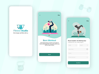 Fitness App Design (Onboarding)