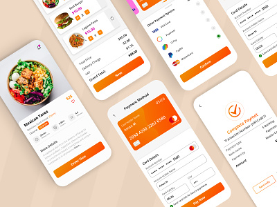 Delicious Food App UI android app app design design food app food app design ios app mobile app ui design uiux uiux design ux design web design