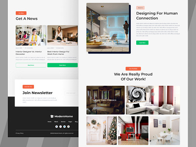 Interior Web Design UI