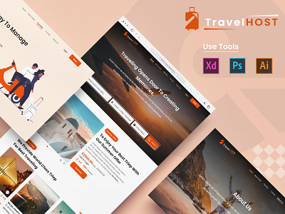 Travel Host Web UI Design