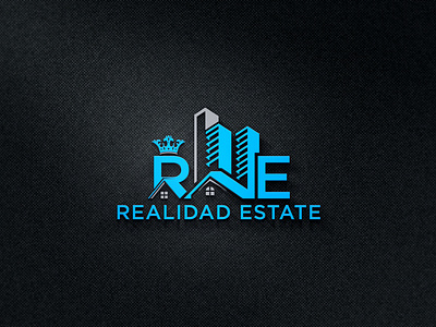 RE Real Estate Logo | Property Company Logo | RE Mortgage Logo