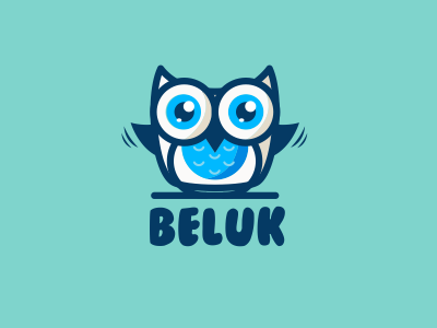 Cute Owl cartoon cute logo mascot owl playful