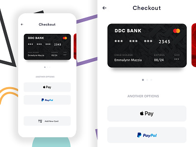 Checkout card creditcard mobile app payment ui