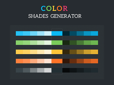 Colour Shades Generator PSD color color palette psd