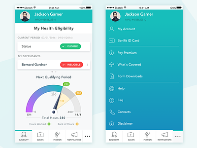 Health Insurance iOS App app ios ui