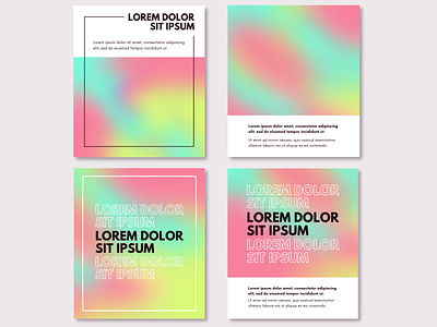 Custom pink green, yellow gradient custom gradient design gradient graphic design pastel colours photoshop social media post