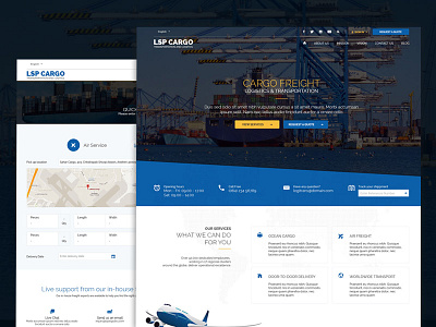 Logistic website layout cargo design freight layouts logistic search transport transportation website