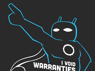Cid the Hero android cyanogenmod outline superhero t shirt tshirt