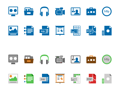 File Type Icons file flat icon type website