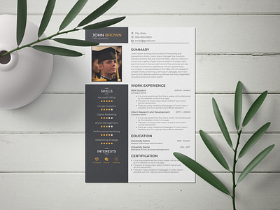 MBA Graduate Resume/CV Design attractive cover letter creative cv cv design cv template cvresume design graduate graphic design letterhead mba modern professional resume resume design resume template resumecv student unique