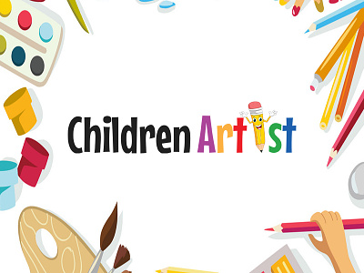 Children Artist Logo Design