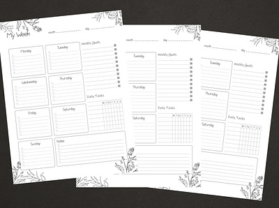 Weekly Planner Design attractive business daily design digital graphic design meal mockup monthly personal photoshop planner planner design professional simple weekly weekly meal planner yearly
