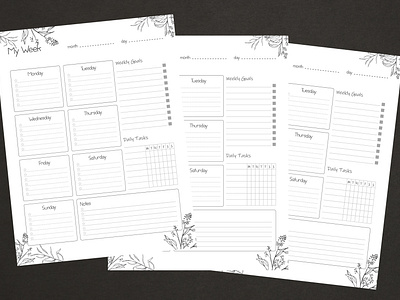 Weekly Planner Design