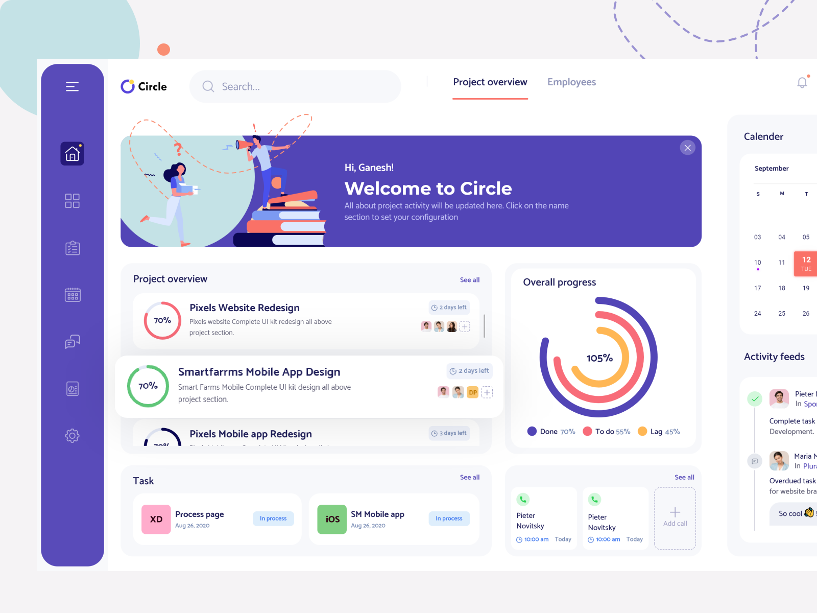 Project management by Ganesh on Dribbble