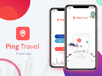 Ping Travel Iphone X appdesign iphone mobileui pingtravel travelapp ui uxui