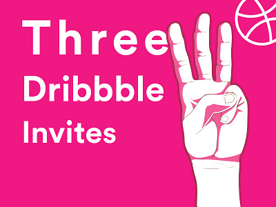 3 Dribbble Invites