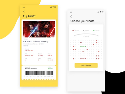 Ticket Booking app design dribbble iphone mobile ticket booking typography uiux