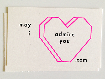 May I Admire You?