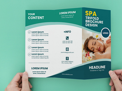 SPA Trifold Brochure Design by SM ALAMGIR on Dribbble