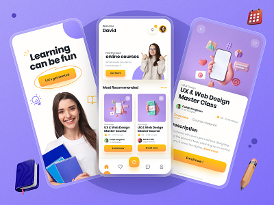 Online Courses App UI Design