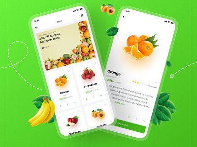 Healthy Mart - Grocery App UI Kit app app design design grocery grocery app grocery app design interface minimalist online grocery online market shopping ui ui design uiux user ux design