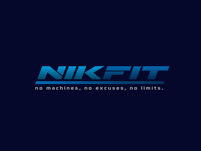 NikFit Logo branding crossfit fitness logo logo design logo redesign