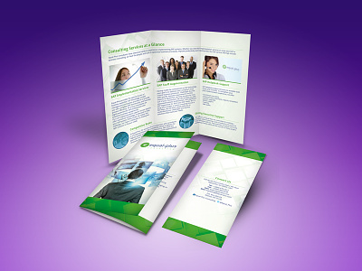 Trifold Brochure brochure consulting corporate print design sap trifold