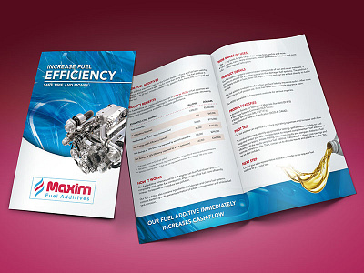 Bifold Brochure bifold brochure fuel fuel additives print design