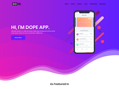 Dope – Multipurpose Bootstrap4 Responsive Free Template app design free html web