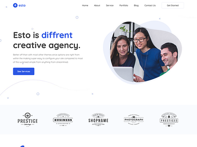 Esto - Creative Agency HTML Template branding design free html icon web website