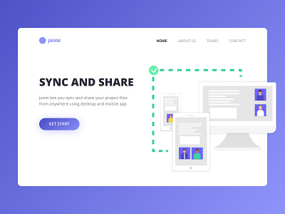 Janm Landing Page Design