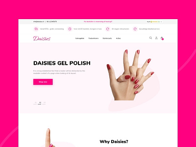 Shopify Cosmetic Landing Page illustration interaction design landing design landing page landing page concept ui ux web website