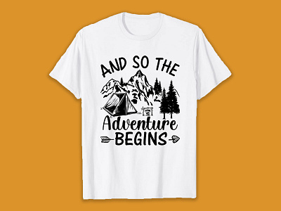 And so the adventure begins SVG T-Shirt Design design hiking hiking t shirt illustration svg svg design svg t shirt t shirt t shirt design