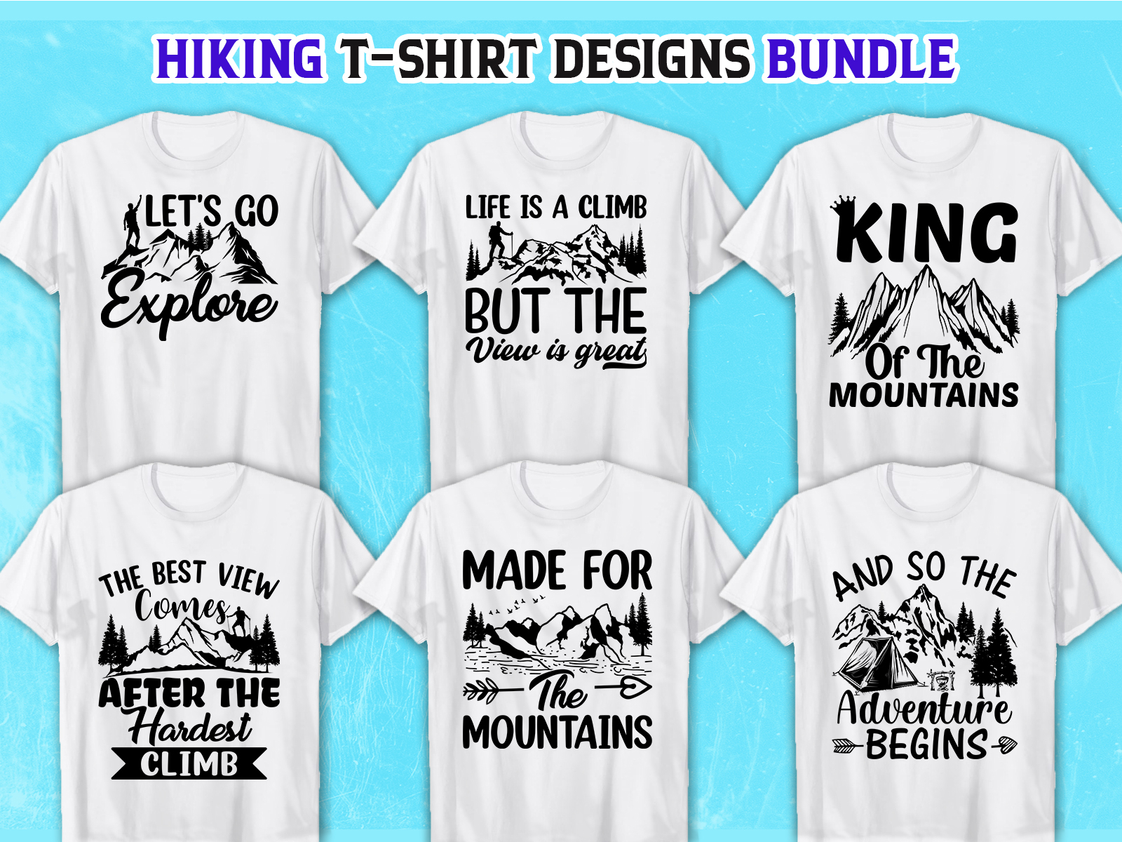 Hiking T-Shirt Design SVG Bundle by Best T-Shirts Collection on Dribbble