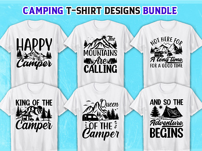 Camping SVG T-Shirt design bundle camping camping t shirt design graphic design illustration svg svg t shirt svg bundle t shirt design typography vector