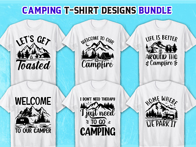 Camping SVG T-Shirt design bundle
