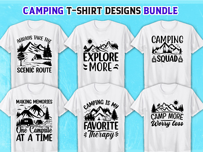 Camping SVG T-Shirt design bundle camping camping t shirt design illustration svg svg bundle svg t shirt t shirt typography vector