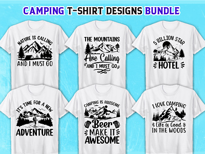 Camping SVG T-Shirt design bundle camping camping t shirt design graphic design illustration svg svg bundle svg t shirt t shirt t shirt design
