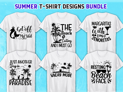 Summer SVG T-Shirt design bundle typography