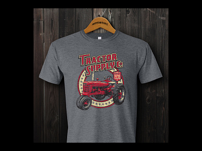 Tee design for Tractor Supply Co. badge branding design farm graphic design illustration logo retro tractorsupplyco vector